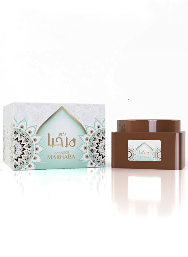 A to Z Creation Bakhoor Marhaba 70gmPerfumes & FragrancesEmits a scented fragrance that is sure to uplift your mood. Creates an elegant statement while levitating the home decor scheme. Oriental fragrance that is formulated with scented and environment fr